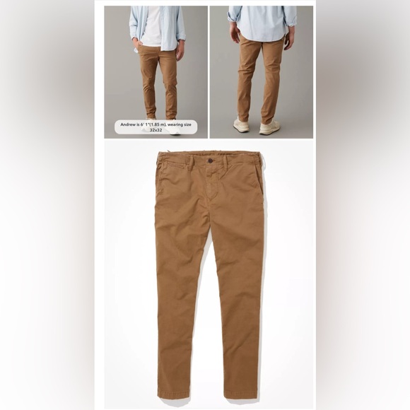 American Eagle khaki pants-slim fit. Size 26x28 - Picture 7 of 7
